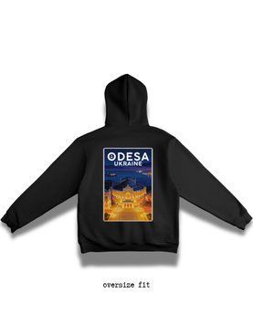Bluza z kapturem Odesa oversize unisex - XL