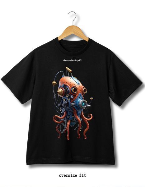 Mar&scaron;kinėliai Cyberpunk a&scaron;tuonkojis - XL TS-BL-Cyberpunk-octopus-XL-DTF фото