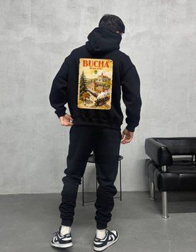 Bluza z kapturem Bucha oversize unisex - XL
