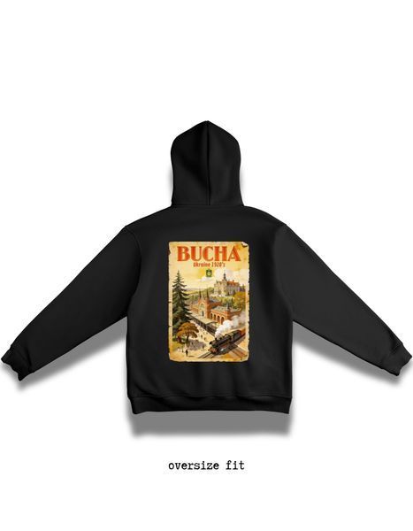 Bluza z kapturem Bucha oversize unisex - XL