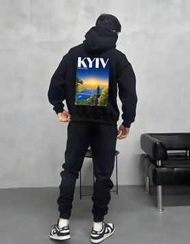 Худі Володимирська гірка oversize unisex - XL HD-Saint Volodymyr Hill-WT-XL-DTF фото
