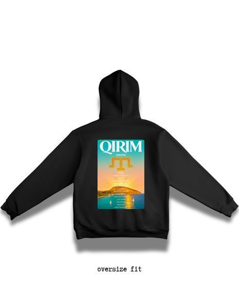 Bluza z kapturem Qirim oversize unisex - XL