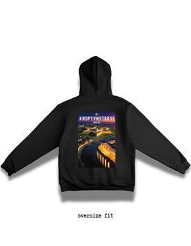 Bluza z kapturem Kropyvnytskyi oversize unisex - XL