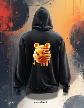 Hoodie Pooh oversize unisex - XL
