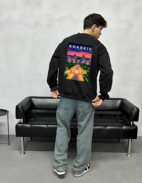Megztinis Kharkiv oversize unisex - XL SWST-KHARKIV-BL-XL-DTF фото