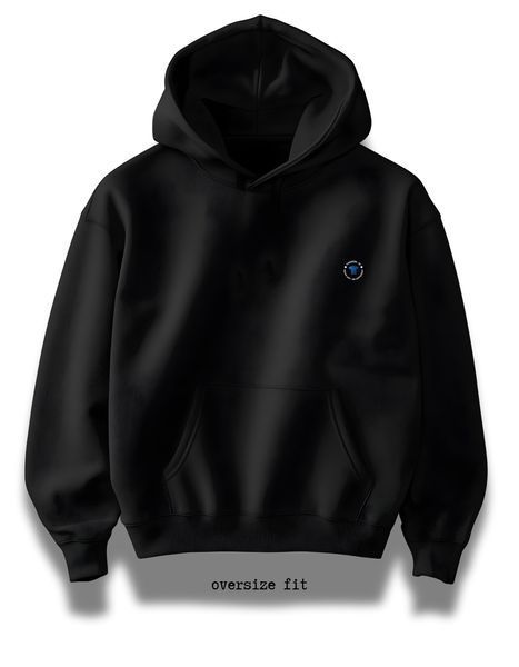 Hoodie Skull in headphones oversize unisex - XL