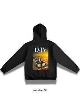 Худі Львів oversize unisex - XL HD-Lviv-WT-XL-DTF фото