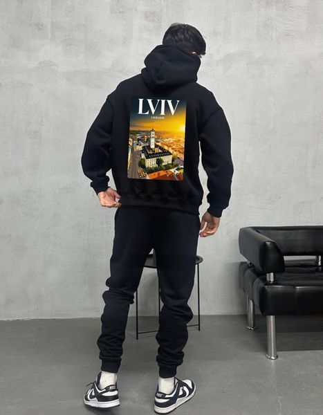 Худі Львів oversize unisex - XL HD-Lviv-WT-XL-DTF фото