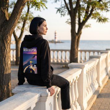 Bluza z kapturem Berdyansk oversize unisex - XL