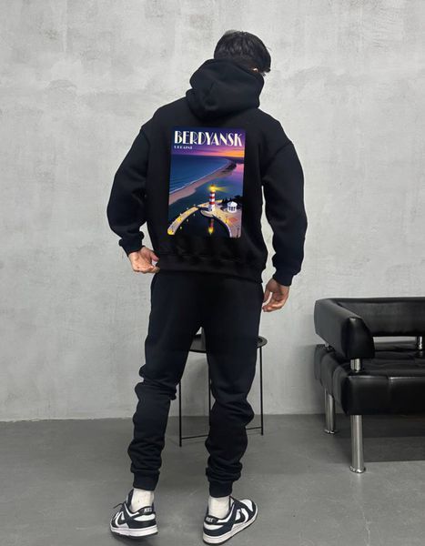 Bluza z kapturem Berdyansk oversize unisex - XL