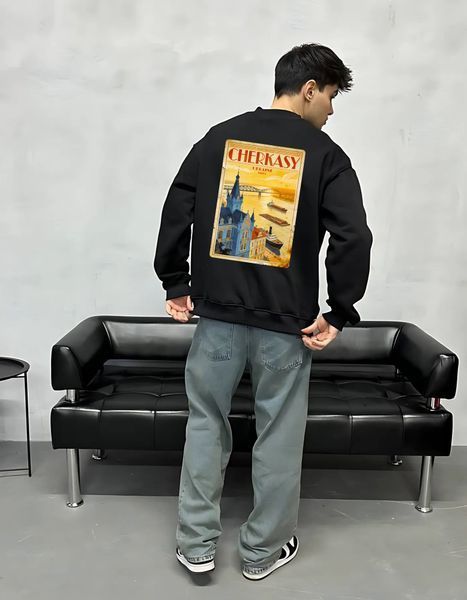 Світшот Черкаси oversize unisex - XL SWST-Cherkasy-BL-XL-DTF фото