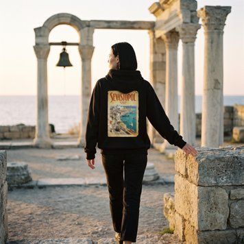 Худі Севастополь oversize unisex - XL HD-Sevastopol-WT-XL-DTF фото