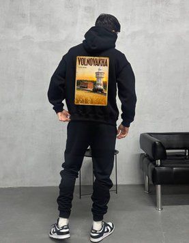 Bluza z kapturem Volnovakha oversize unisex - XL