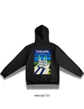 Džemperis su gobtuvu Ternopil oversize unisex - XL HD-Ternopil-WT-XL-DTF фото