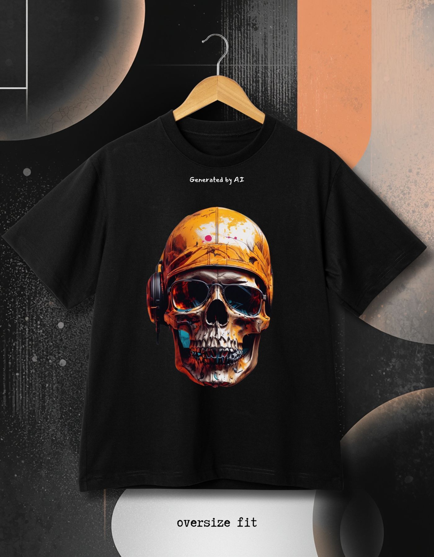T-shirt Skull in a bandana - XL】 👕 color Black buy in the online