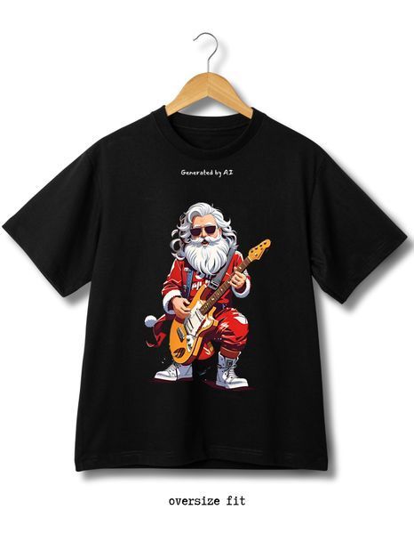 Mar&scaron;kinėliai Santa with a guitar - XL TS-BL-Santa-guitar-XL-DTF фото