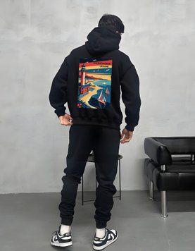 Bluza z kapturem Chornomorsk oversize unisex - XL