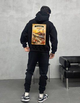 Bluza z kapturem Donetsk oversize unisex - XL