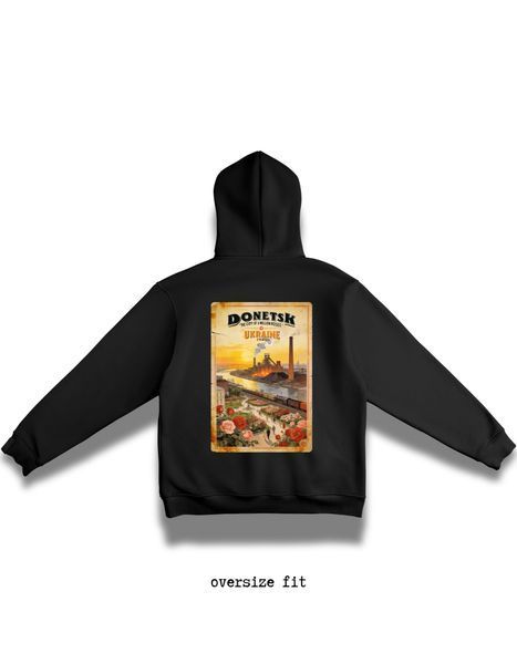 Bluza z kapturem Donetsk oversize unisex - XL