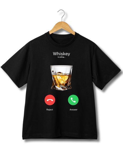 T-shirt Whiskey is calling - XL