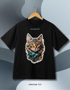 Mar&scaron;kinėliai Sticker Cat - XL TS-BL-Sticker-Cat-XL-DTF фото