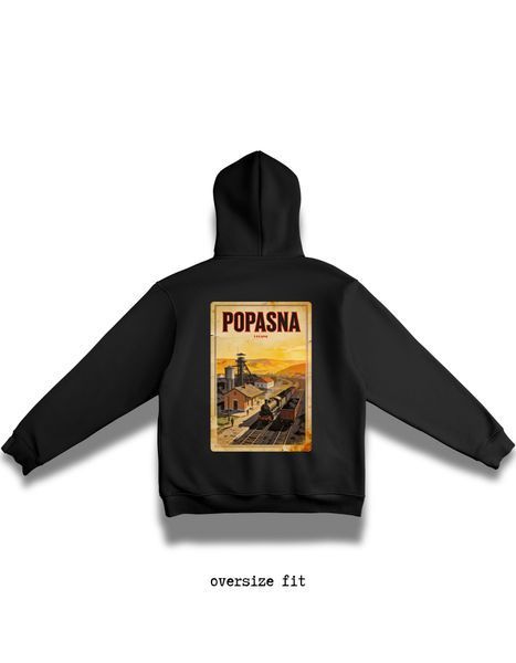 Bluza z kapturem Popasna oversize unisex - XL